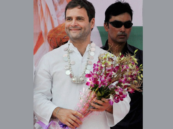 Congress Vice-President Rahul Gandhi during an election rally