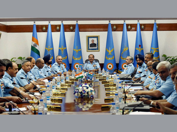Chief of the Air Staff Arup Raha at the Air Force Commanders