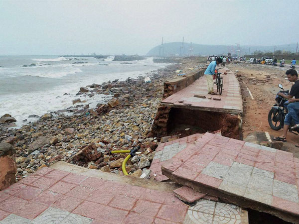 Damages aftermath of the Hudhud Cyclone