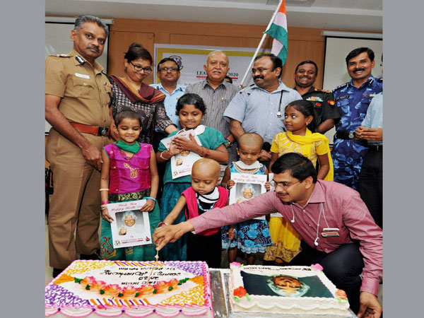 Children Celebrating former President APJ Abdul Kalam's birth anniversary