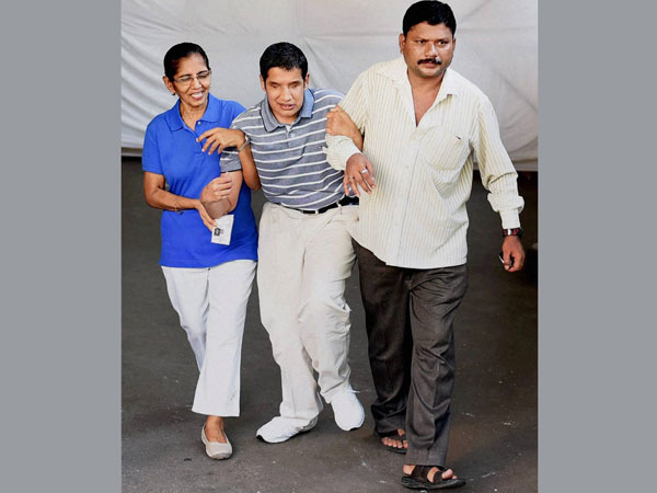 A special boy comes out after casting his vote