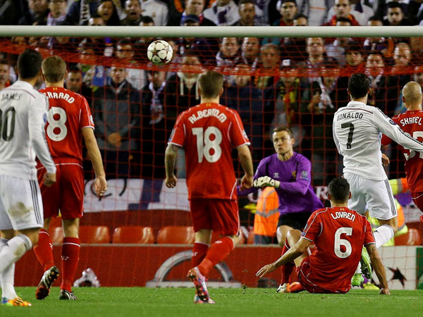 Christiano scores for his team 