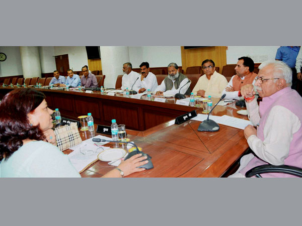 Haryana Chief Minister Manohar Lal Khattar presides