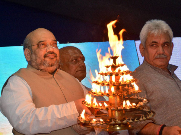 BJP President Amit Shah during Chhath Puja
