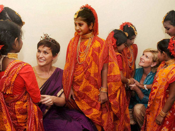 Children at a programme in Kolkata