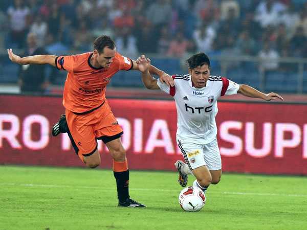 ISL match at Nehru Stadium in New Delhi 