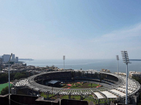 Aerial view of the Wankhede stadium
