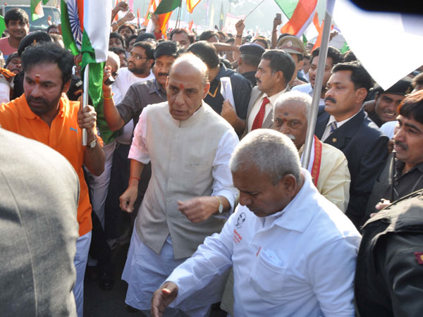 Union Home minister Rajnath Singh flag off 