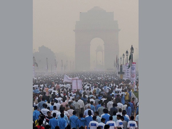 People participate in the 'Run for Unity' 