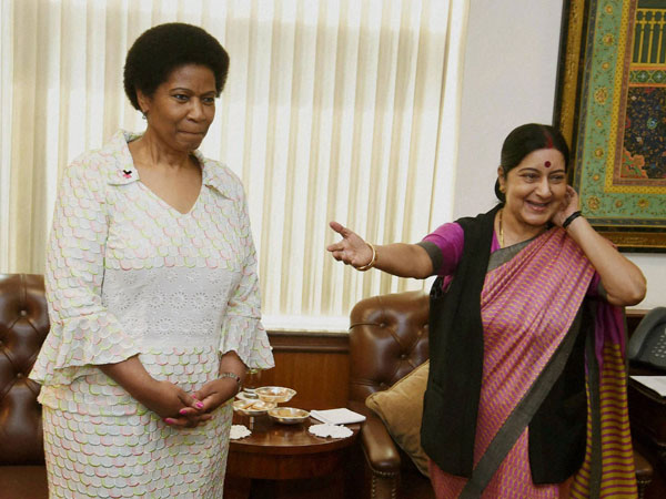 External Affairs Minister Sushma Swaraj with Executive Director