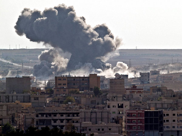 Kobani under attack from ISIS 