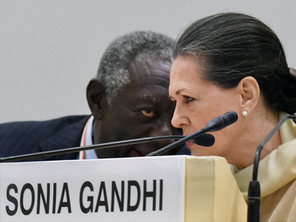 Congress President Sonia Gandhi with Former Ghanaian President