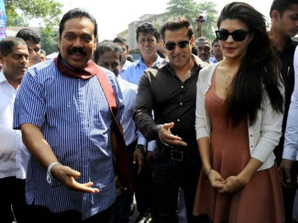 Salman Khan, Jacqueline Fernandez to campaign for Rajapaksa in Sri Lanka poll.
