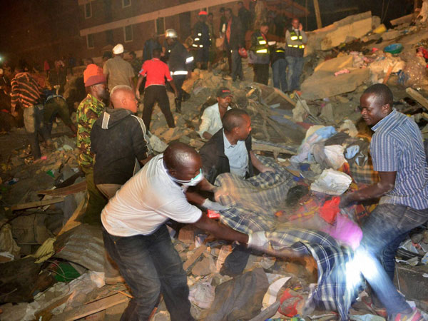 Building collapse in Nairobi