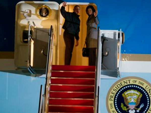 US President Obama leaves for India US President Obama leaves for India