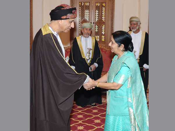 Sushma in Oman for two-day trip 