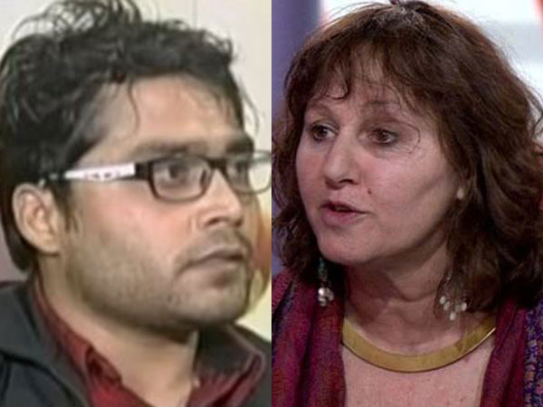 Avanindra Pandey and Leslee Udwin Avanindra Pandey and Leslee Udwin