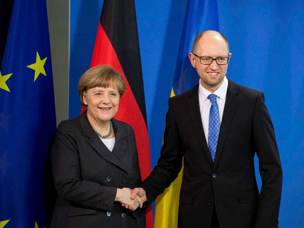 Angela Merkel's friendly gesture