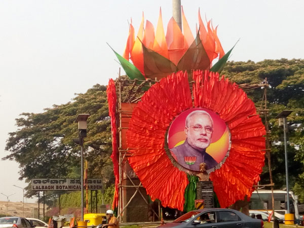 Bengaluru decked up for BJP's national executive meet Bengaluru decked up for BJP's national executive meet