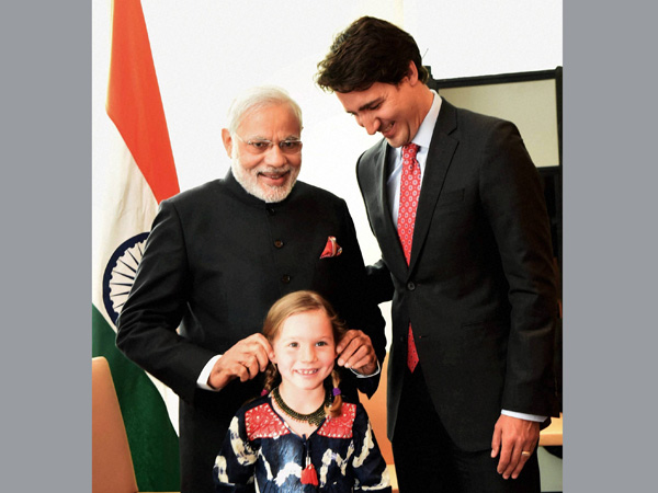 Narendra Modi in a jovial mood 