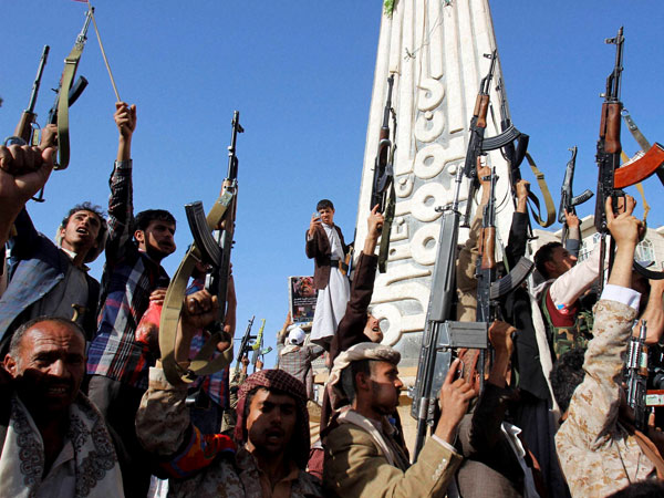 Houthis demonstrate in Yemen 