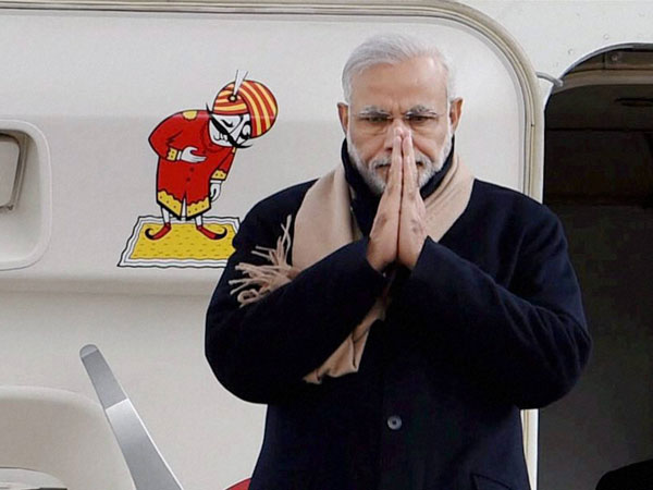 Prime Minister Narendra Modi upon his arrival