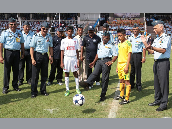 AOA inaugurating the Subroto Cup- Internation football tournament 2014