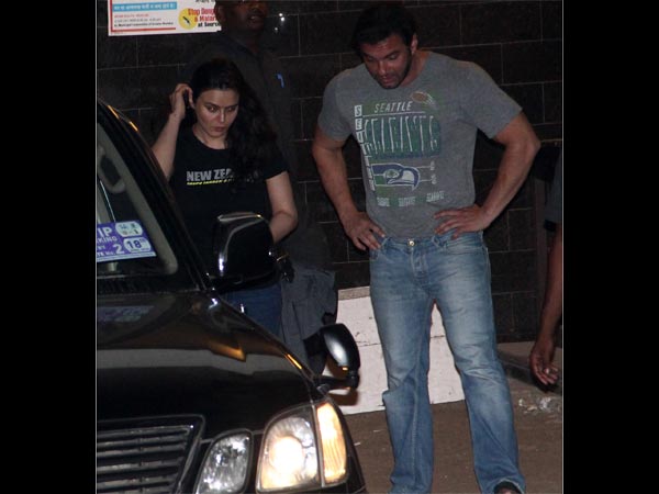 Preity Zinta at Salman Khan's residence