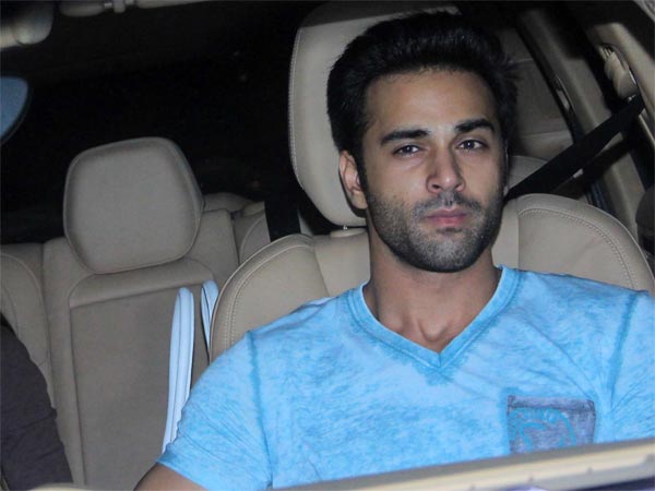Pulkit Samrat at Salman's residence in Mumbai