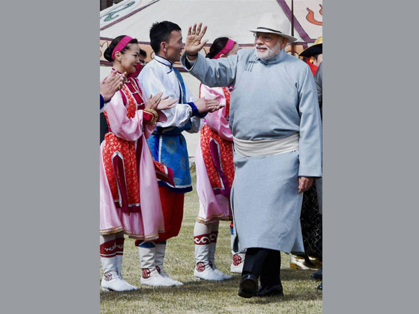 PM Narendra Modi in Mongolia