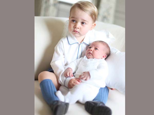 Royal Babies: Prince George with Princess Charlotte
