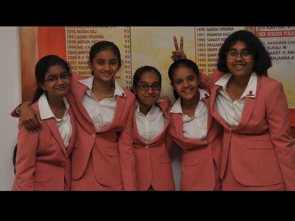 Bengaluru school girls who developed mobile app