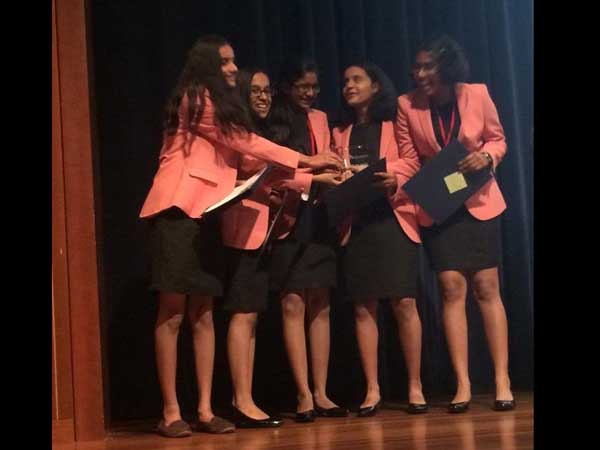 Bengaluru school girls who developed mobile app