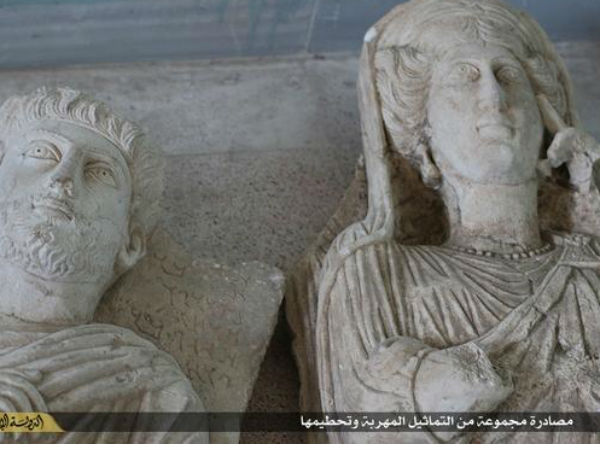 Ancient statues destroyed in Palmyra