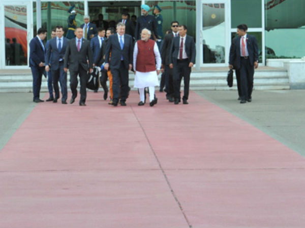 PM Modi in Kazakhstan before leaving for Russia