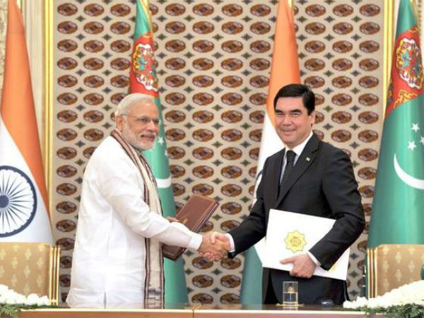 Signing of Agreements between India and Turkmenistan 