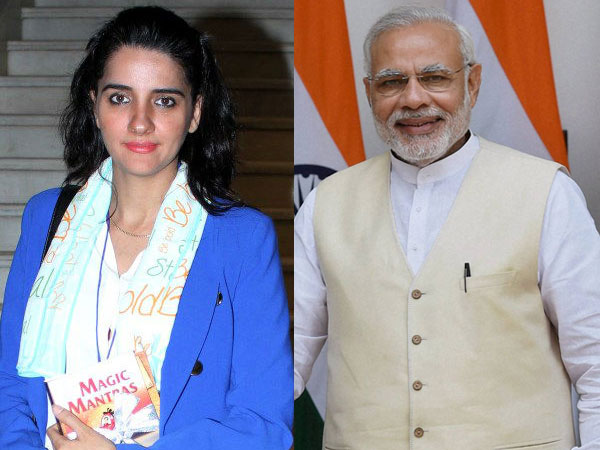 Shruti Seth and Narendra Modi Shruti Seth and Narendra Modi