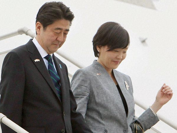 File Photo: Japanese Prime Minister Shinzo Abe and his wife Akie Abe File Photo: Japanese Prime Minister Shinzo Abe and his wife Akie Abe