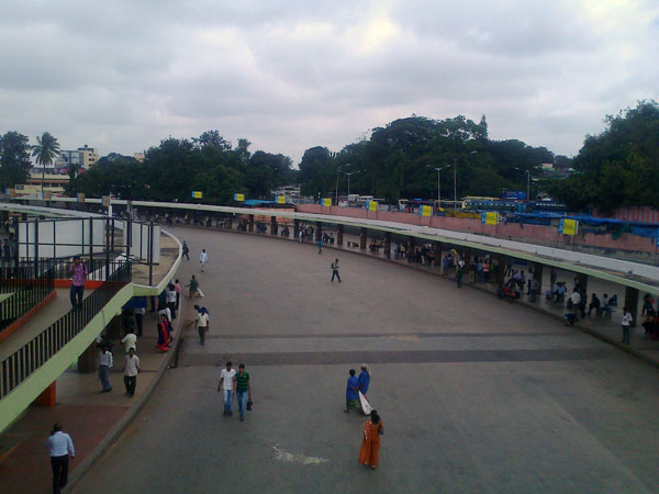 Bharat Bandh: No buses at bus stand in Bengaluru