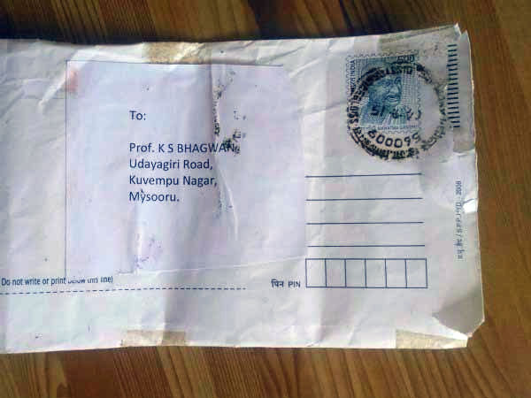 Karnataka Writer Receives Threat Latter