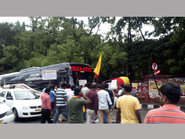 Protestors take to the roads 