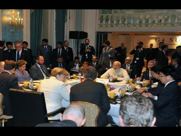 PM Narendra Modi addresses G4 summit in US