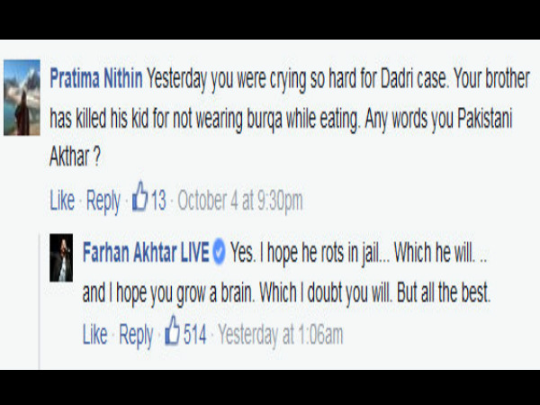 When Farhan Akhtar was called Pakistani.