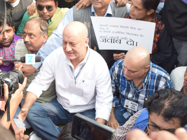 In pics: Anupam Kher leads MarchforIndia