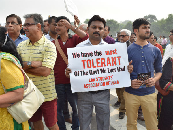 In pics: Anupam Kher leads #MarchforIndia