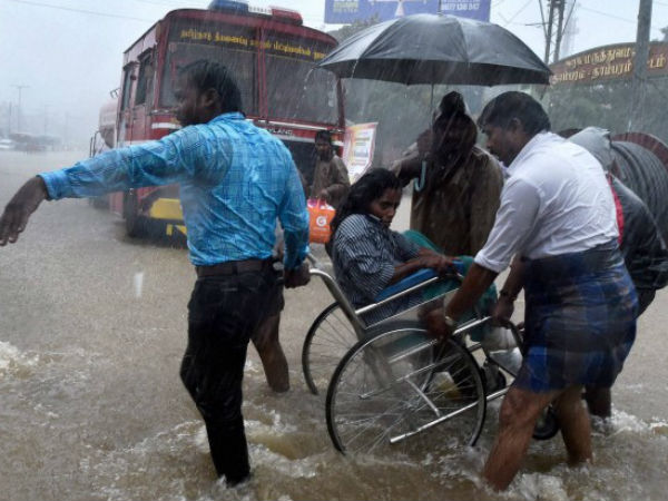 Normal life hit in Chennai due to heavy rains