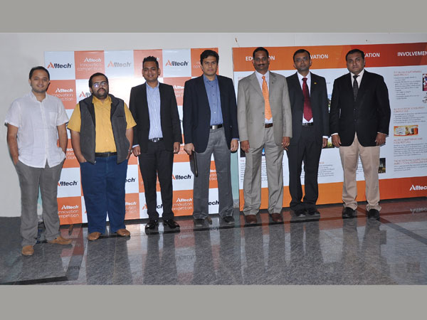 From Left to right : Pavan Kumar, CEO and founder, Workbench Projects; Subhadeep Sanyal, vice president, Omnivore Partners; Saket Agarwal, CEO and founder, Onnivation and Ashwin Raguraman, chief operating officer, India Innovation Fund; Ravindra Neralla, project manager, Asia Pacific, Alltech;Diverse Krishnan Mundanat, regional controller, South Asia, Alltech; and : Dr. Aman Sayed, general manager, South Asia, Alltech were the diverse panel of judges at Alltech innovation competition.
