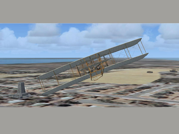 A view of the screen when you are on Flyer simulator.