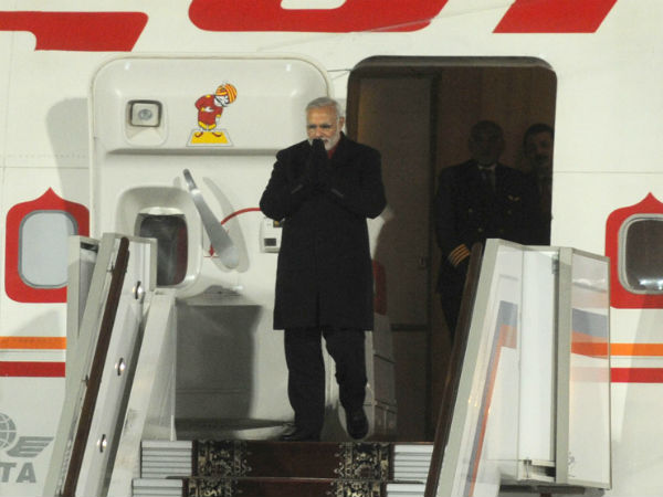 PM Modi arrives in Moscow on a two-day visit PM Modi arrives in Moscow on a two-day visit