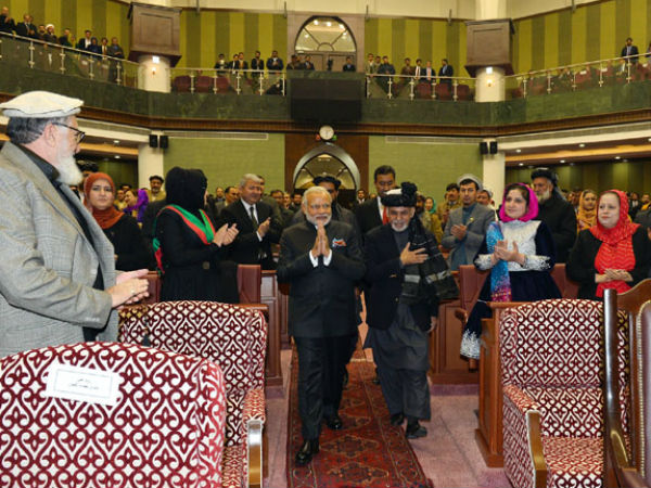 PM Modi at Afghan parliament in Kabul